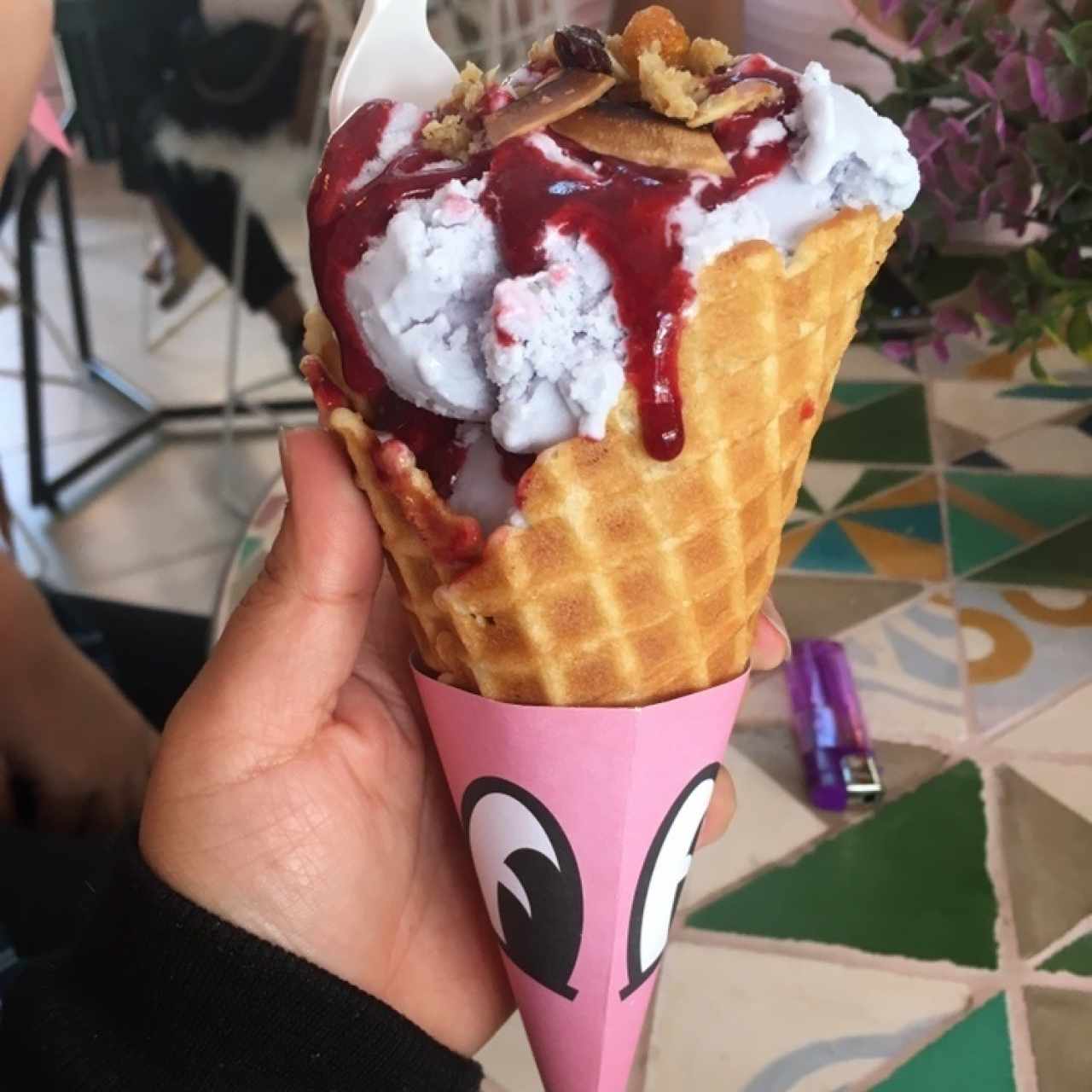 helado de lavanda 