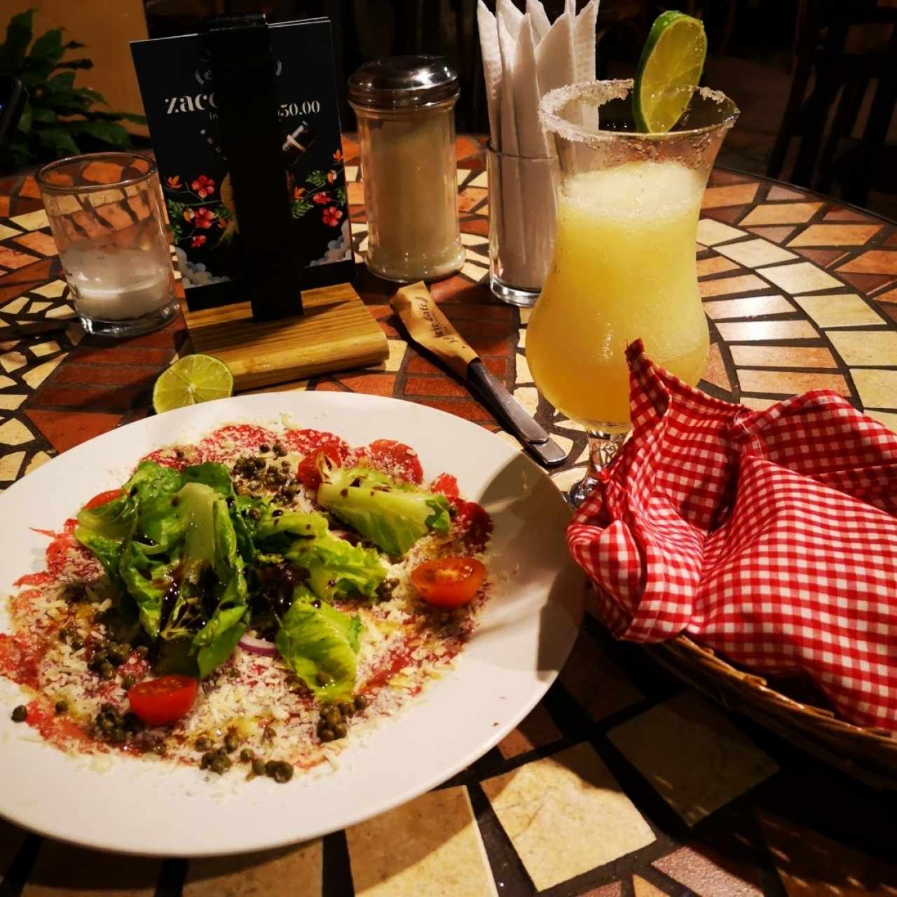 carpaccio y margarita