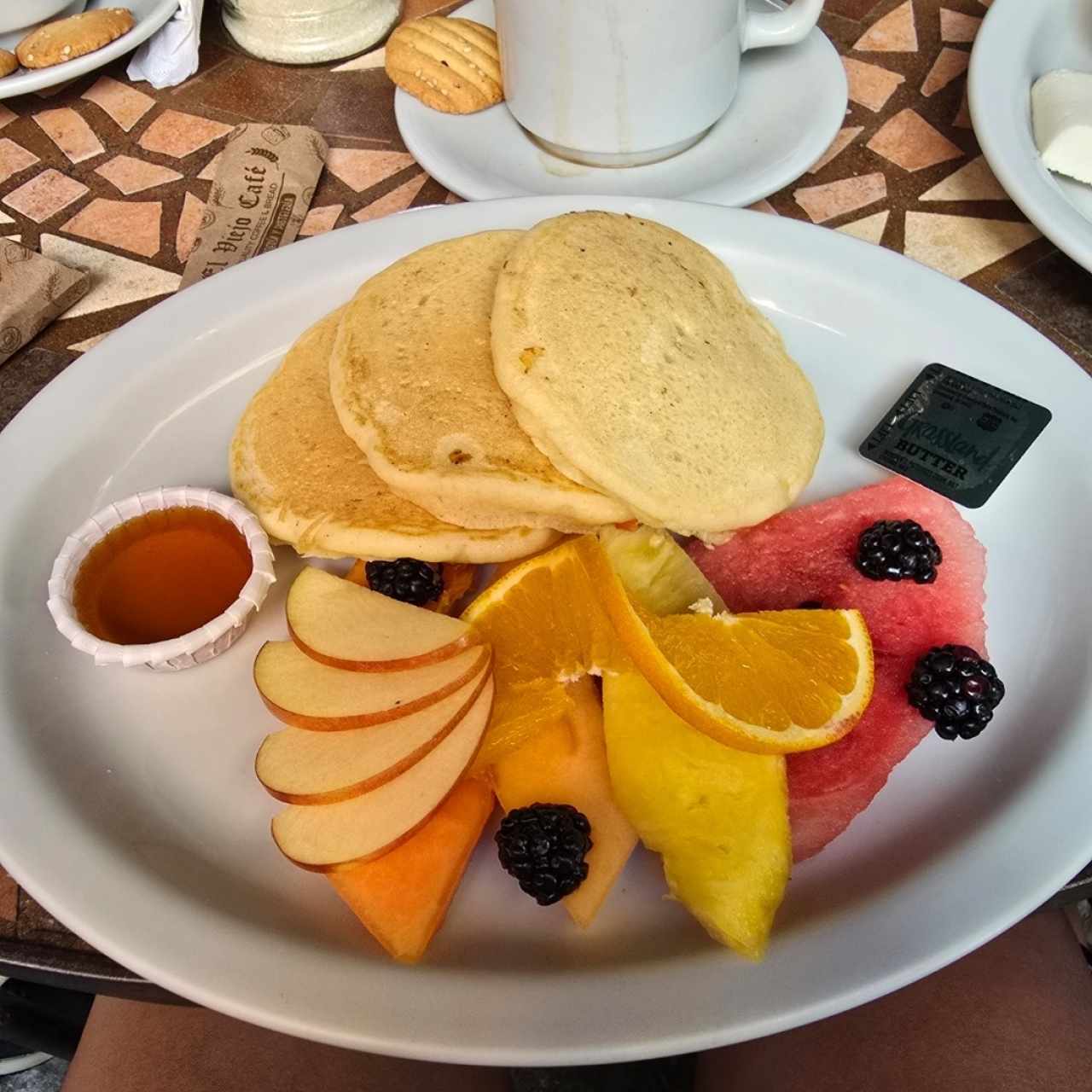 Pancakes con fruta