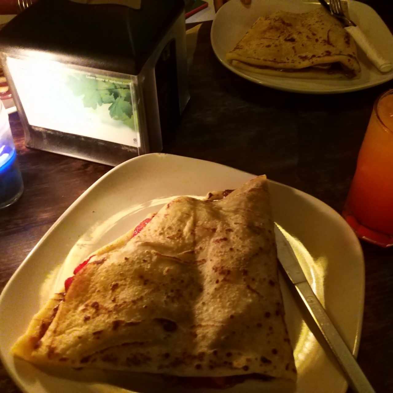 crepa nutela, fresa y banano