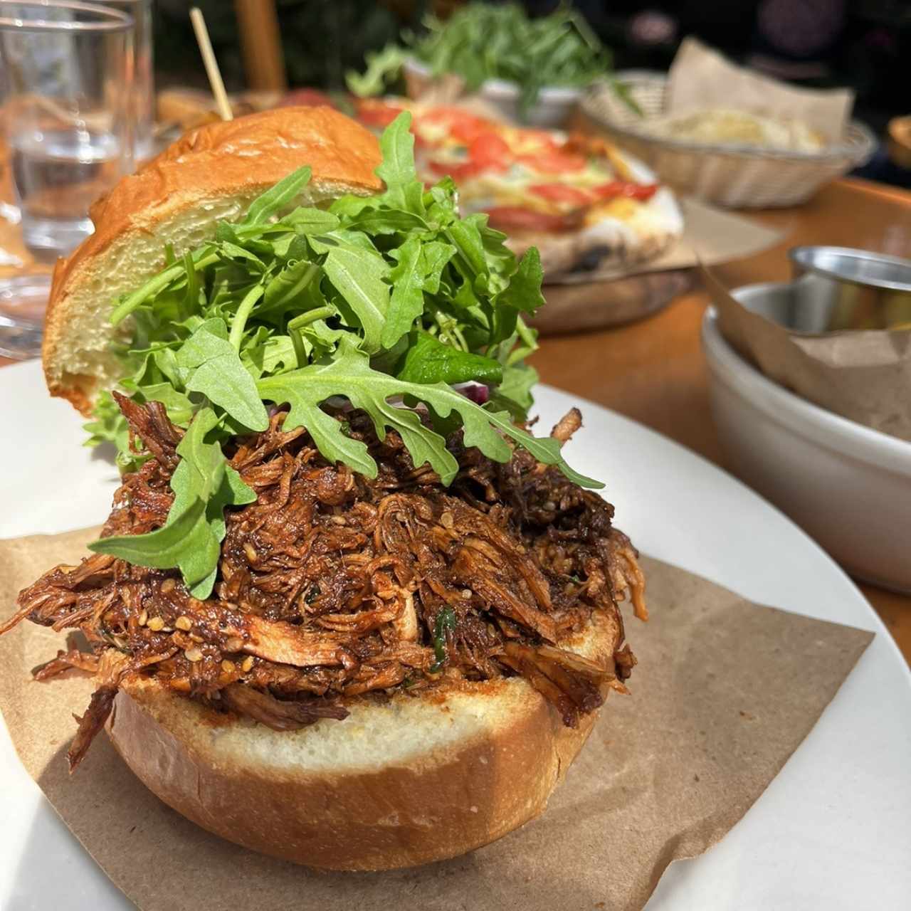 Hamburguesa pulled pork