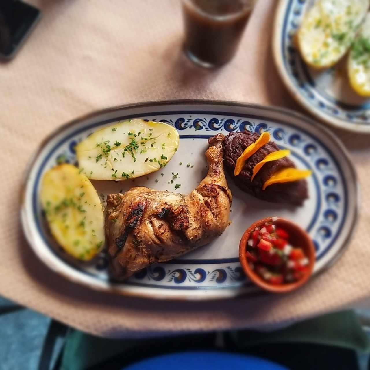 1/4 de pollo 