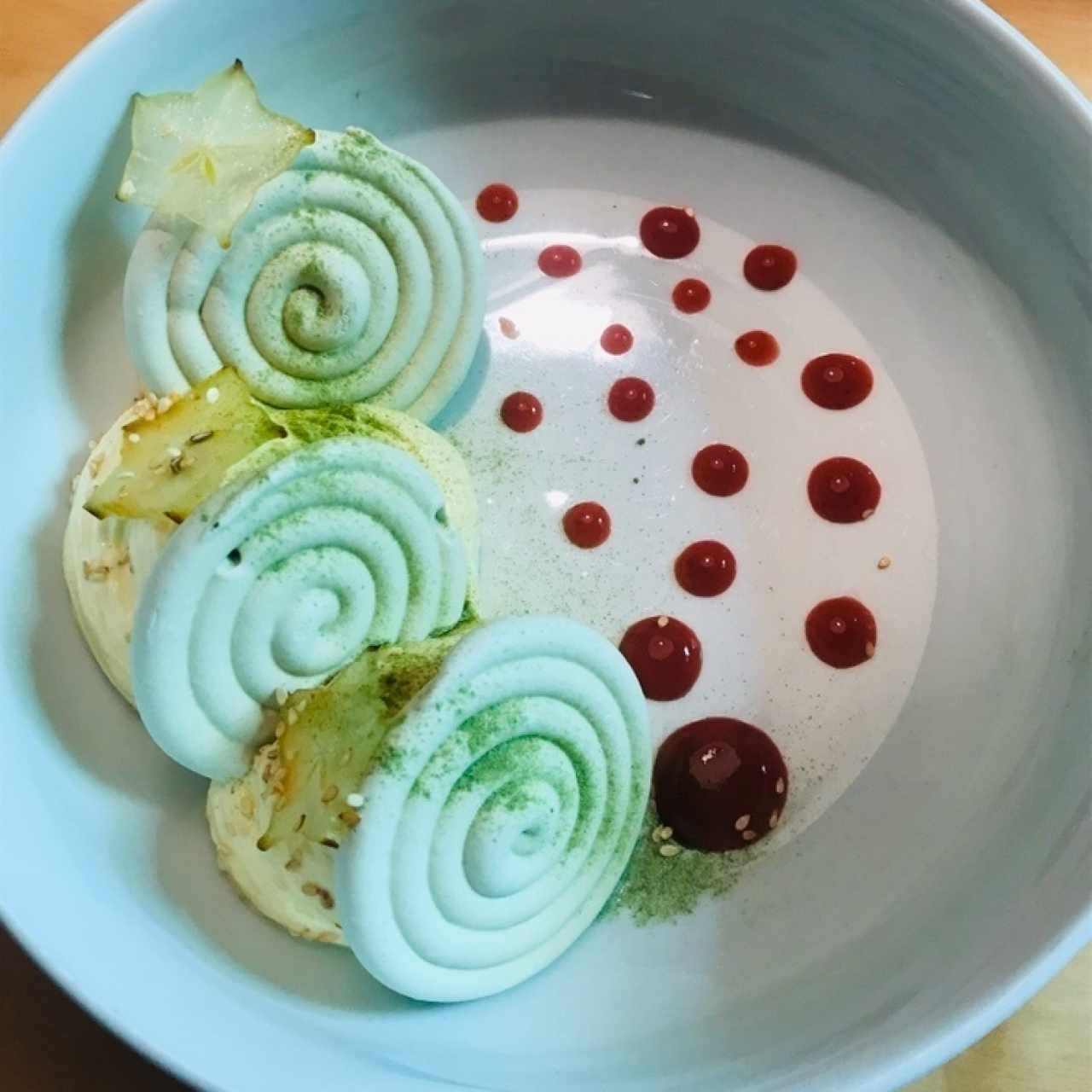Postre - Espumilla de Matcha