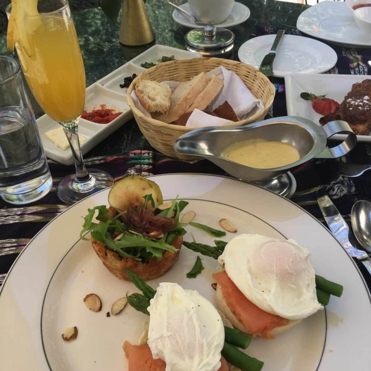 Benedictinos con salmón ahumado