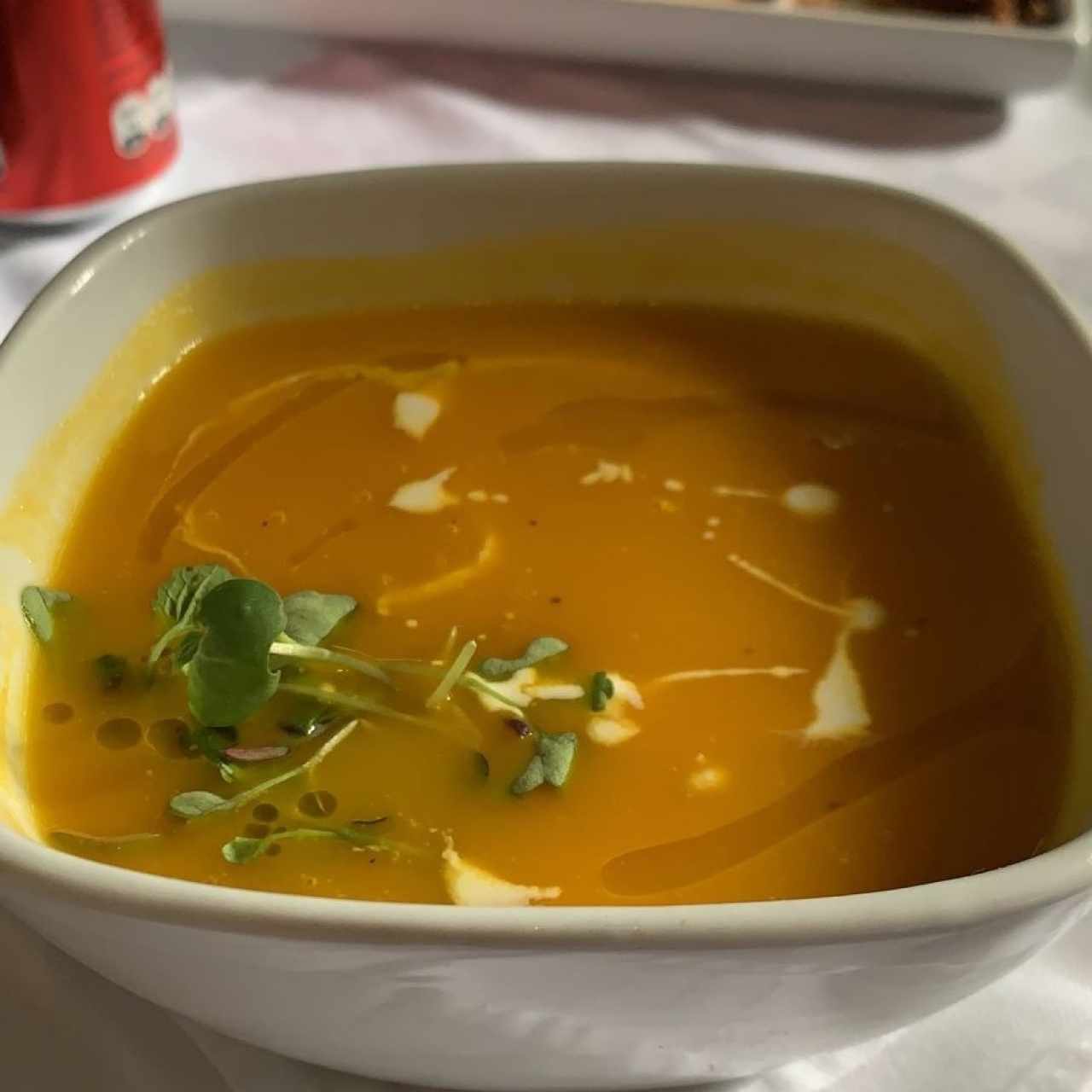 sopa de tomate y camote