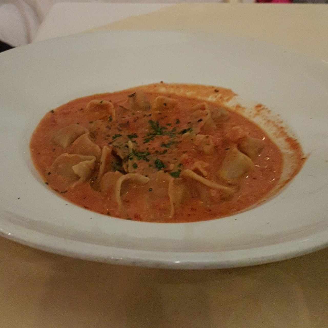 tortellini en salsa rosada