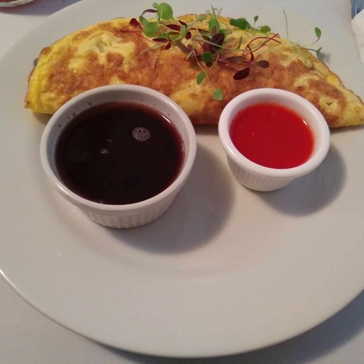 Omelette volcán de agua