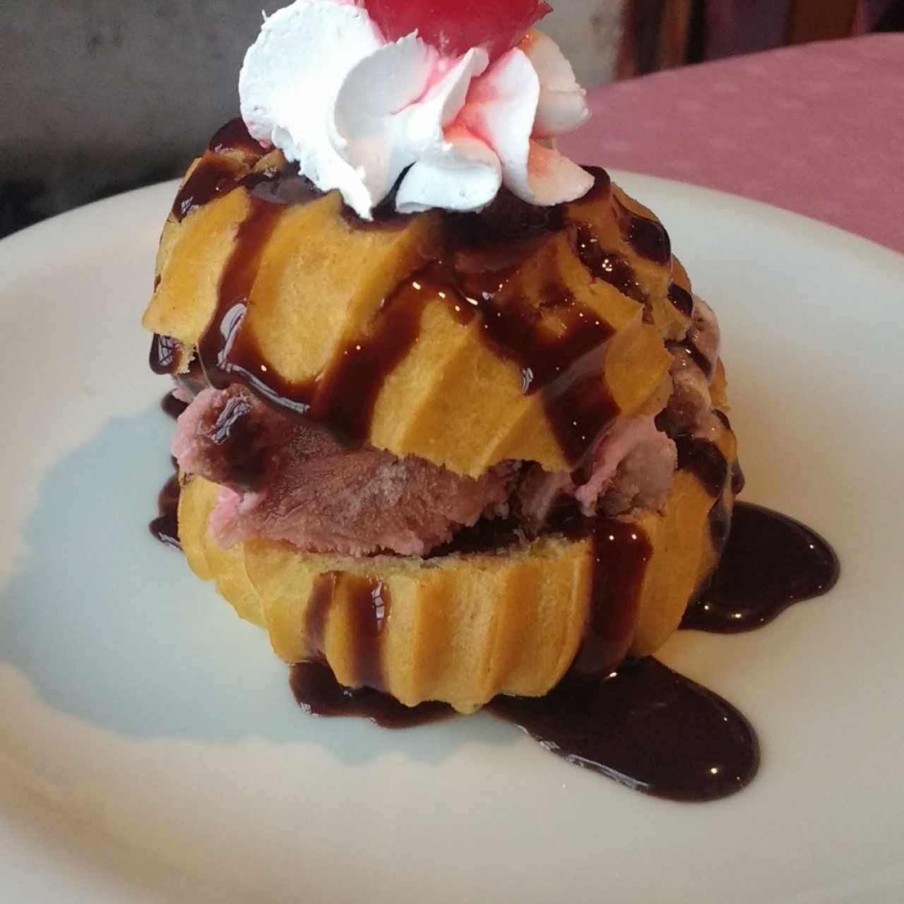 Relámpago con helado