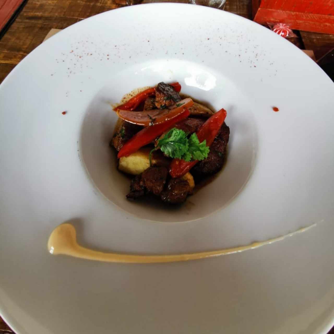 Lomo con verduras