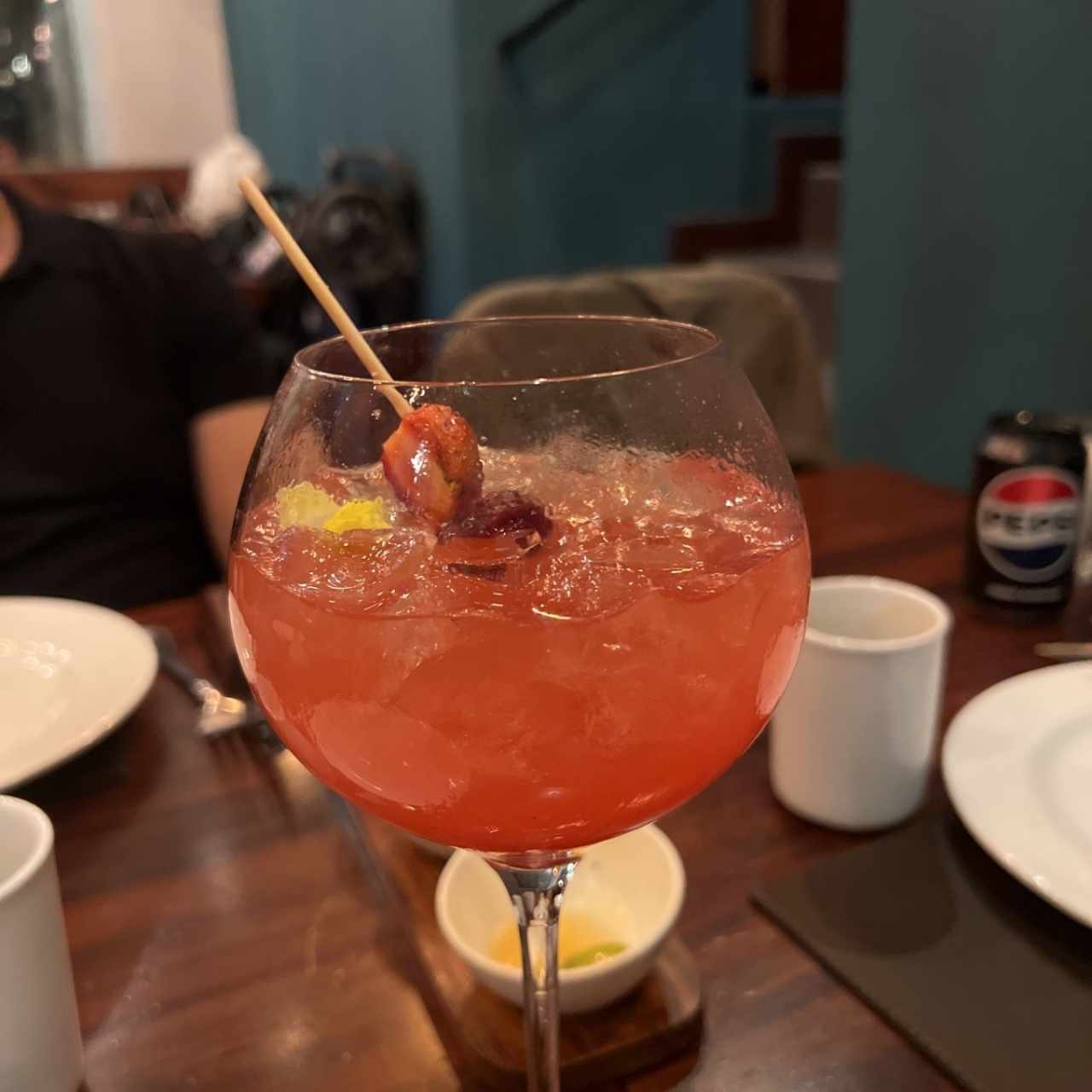 Martini con frutos rojos 