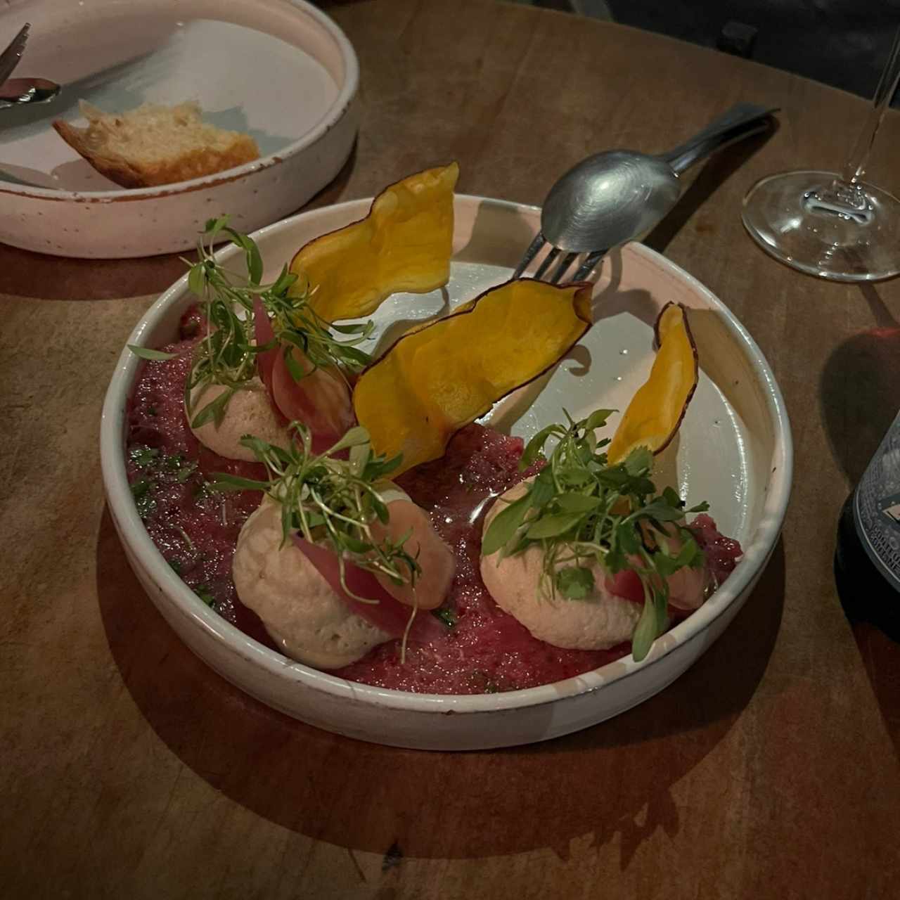 Tartar de Robalo y Berenjena 