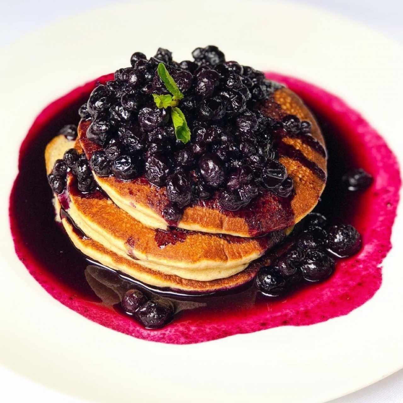 Pancakes, Ricotta Cheese & Blueberry