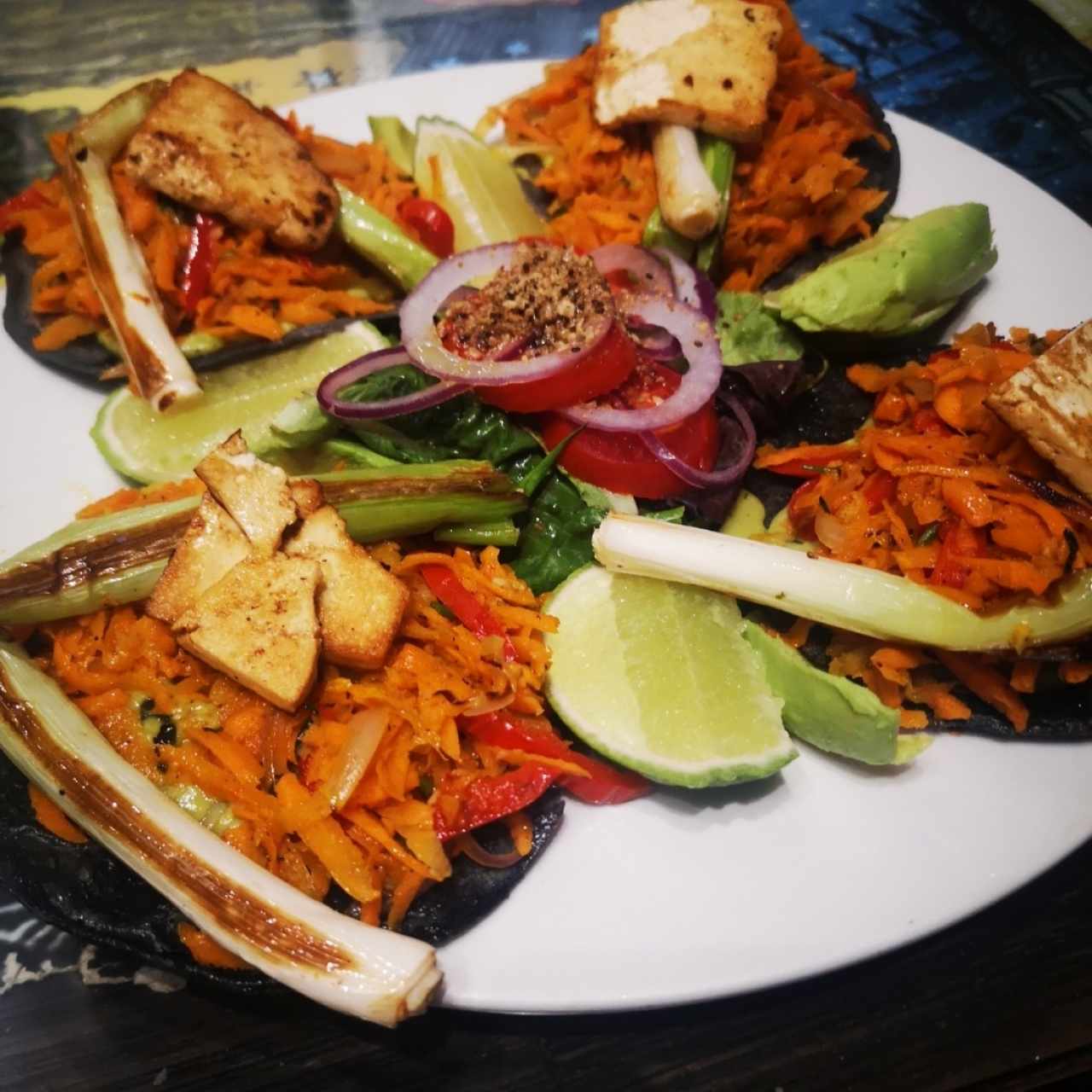 tacos con tofu