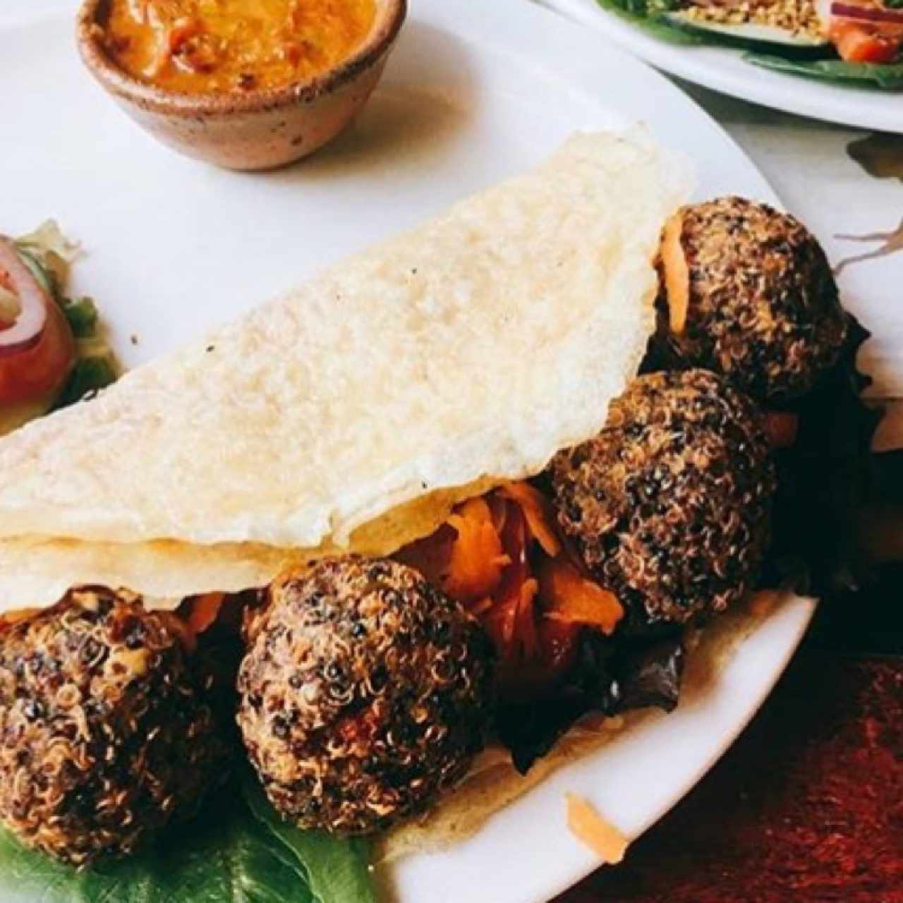 creppe bolas de quinoa