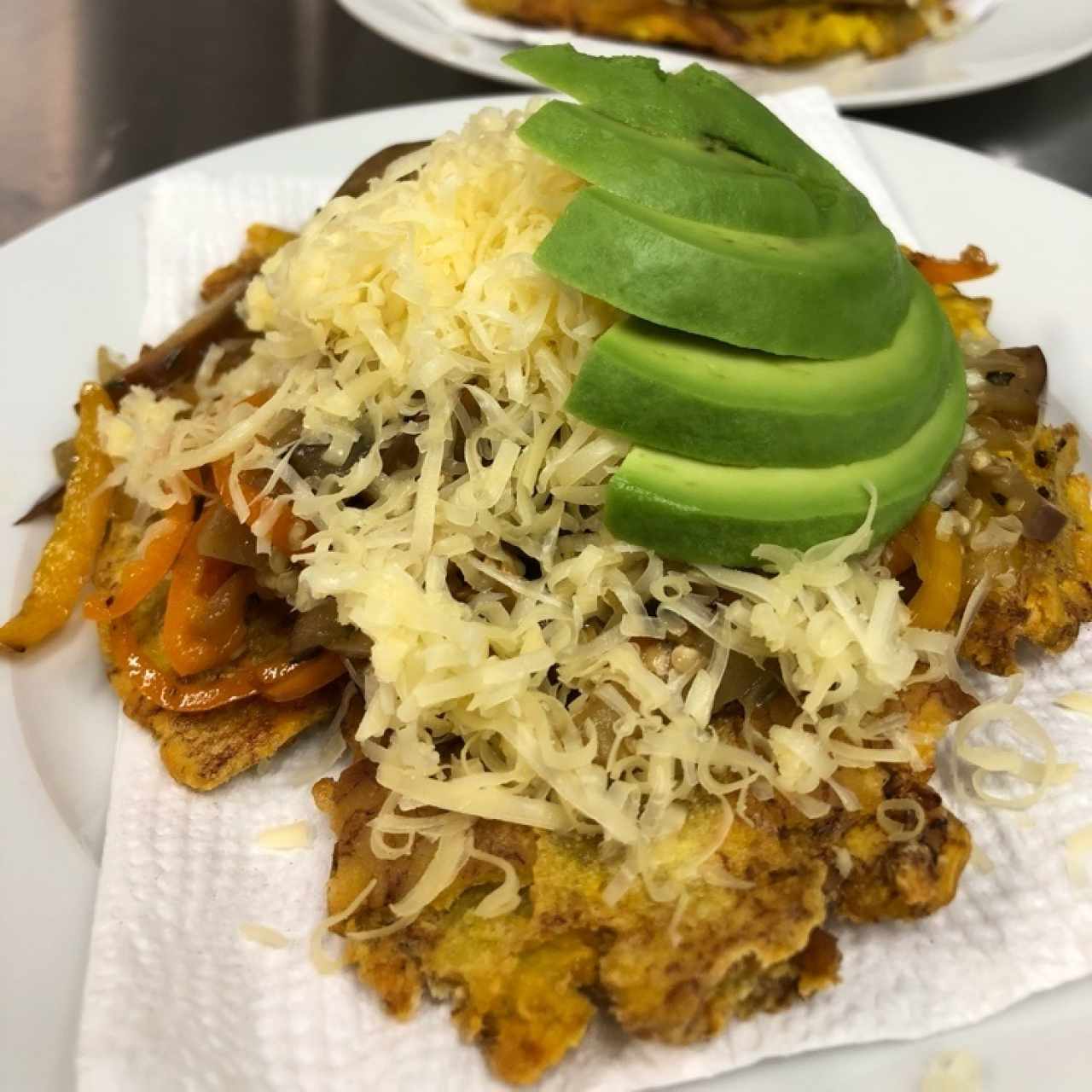 Patacones vegetarianos