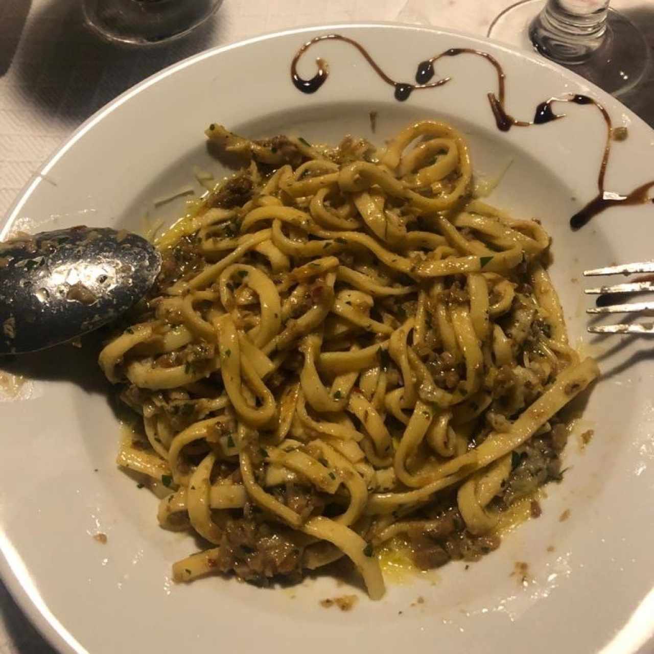 pasta con salsa de anacates; espectacular!!