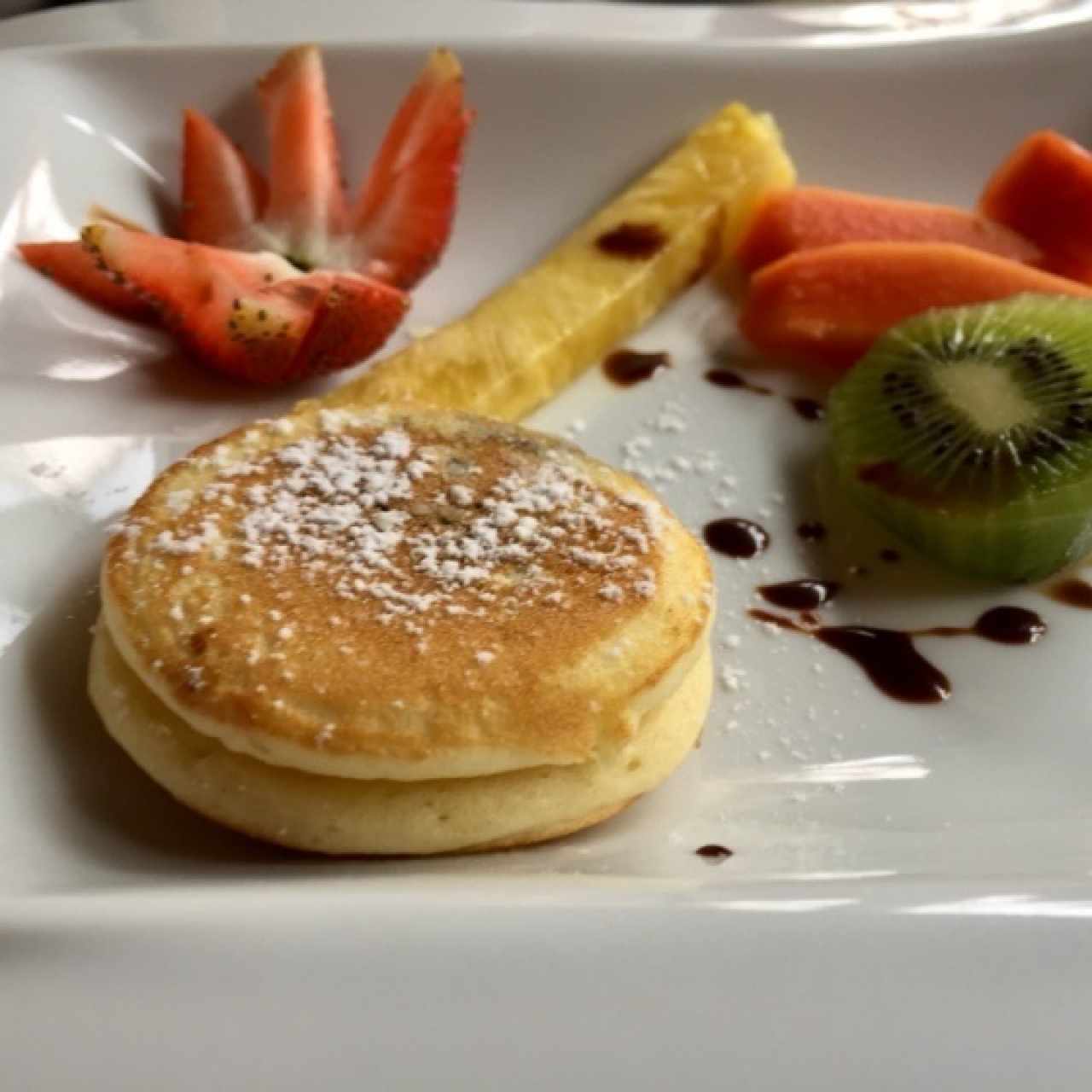 panquque con frutas