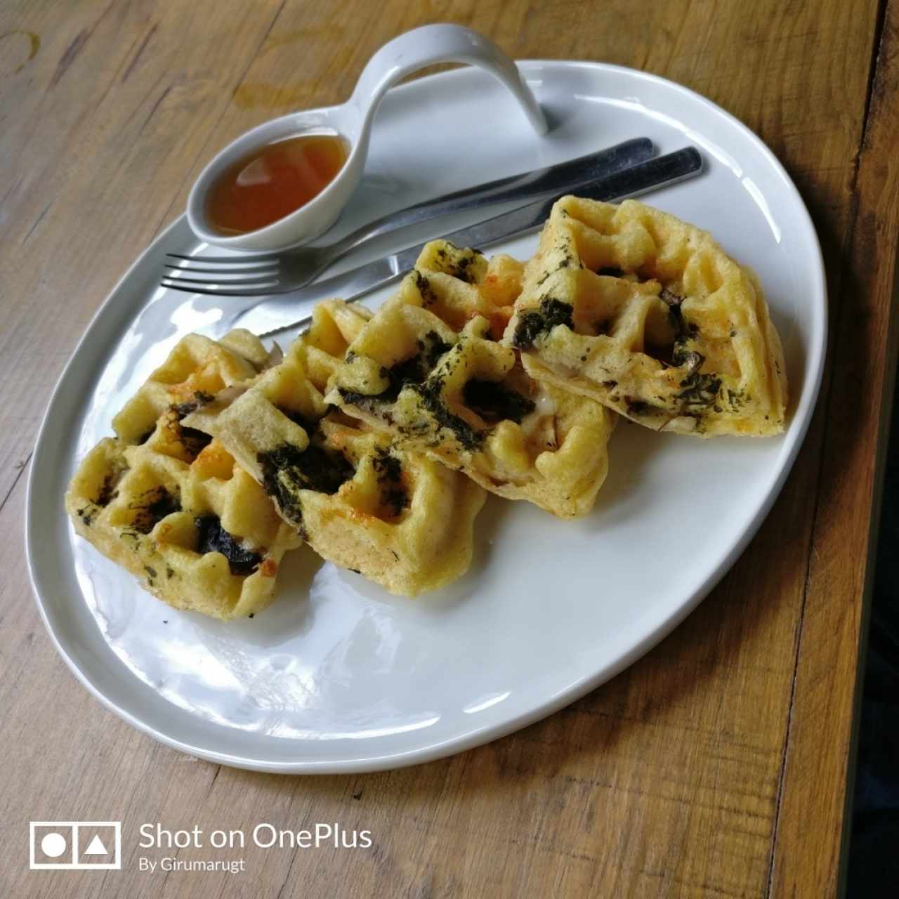 Waffle Al Pesto