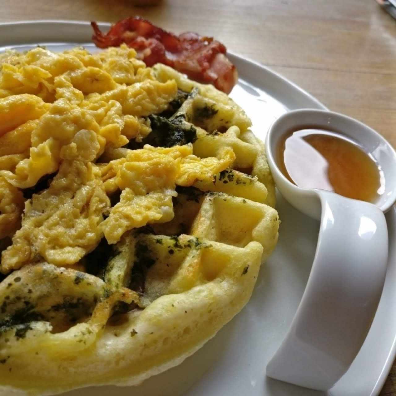 Waffles - Al Pesto