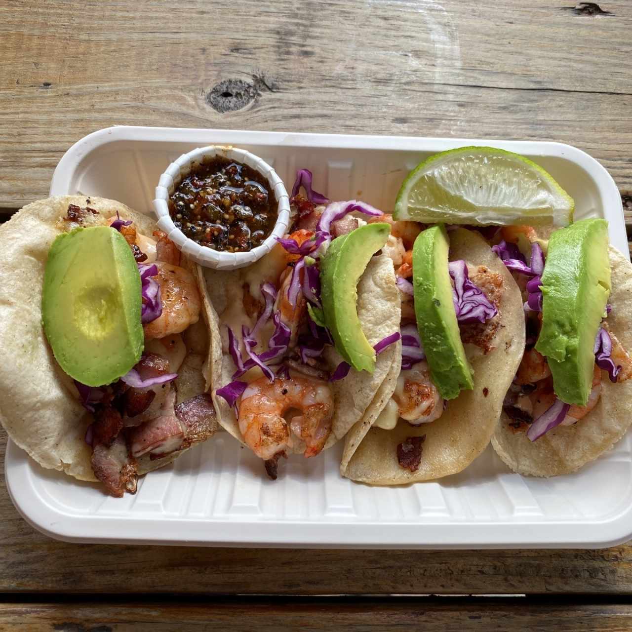 Tacos - Camarón Tocino