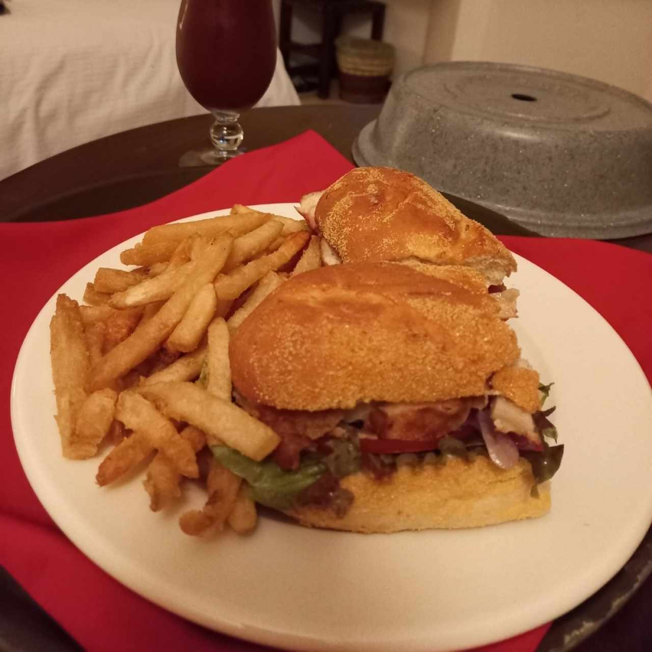 sándwich de pollo 