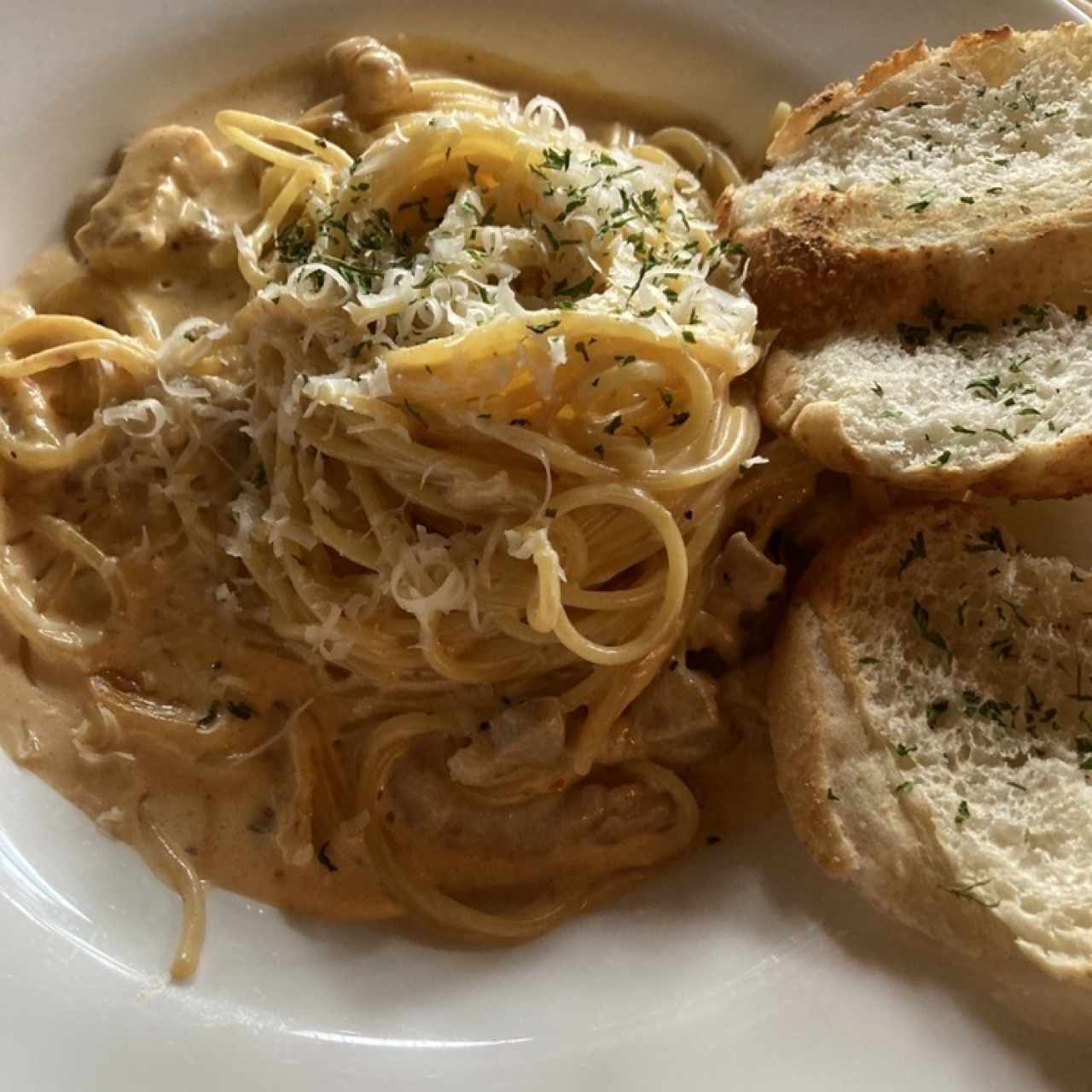Pasta con cerdo