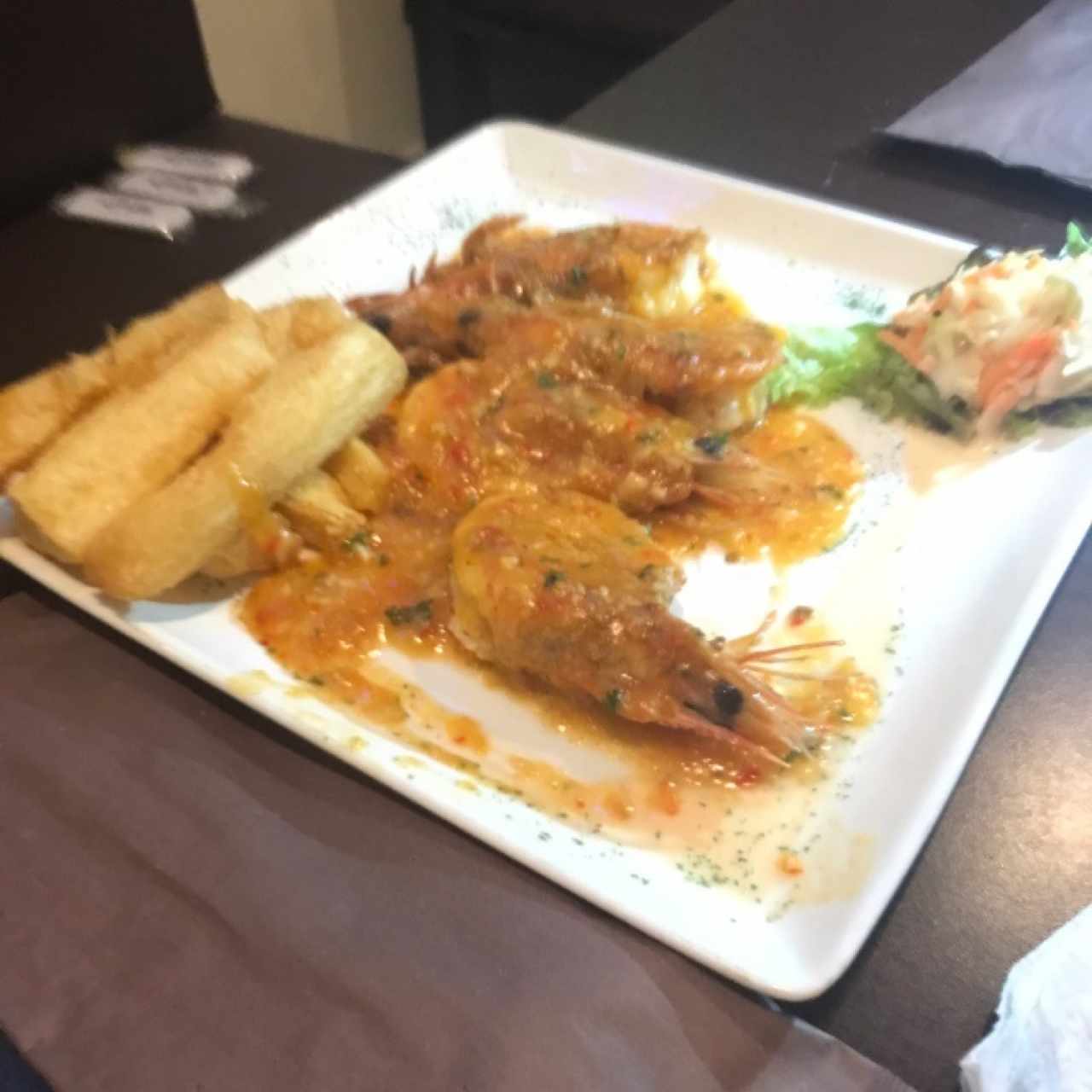 langostinos al ajillo