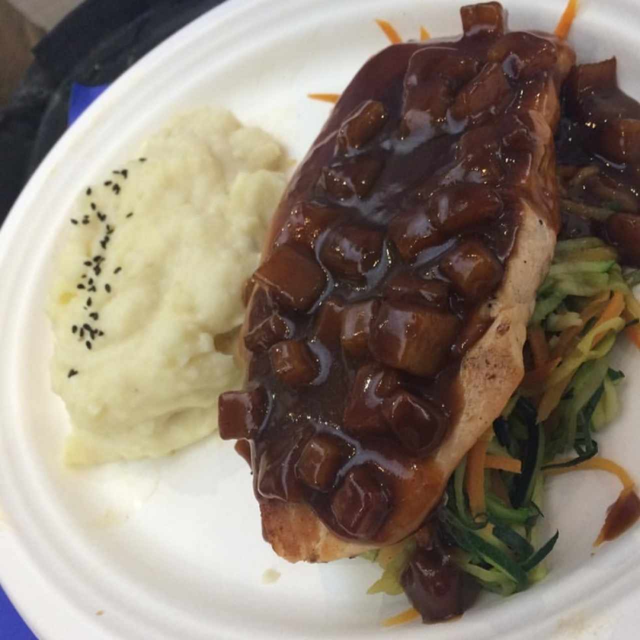 Salmón  en plátano tentación 