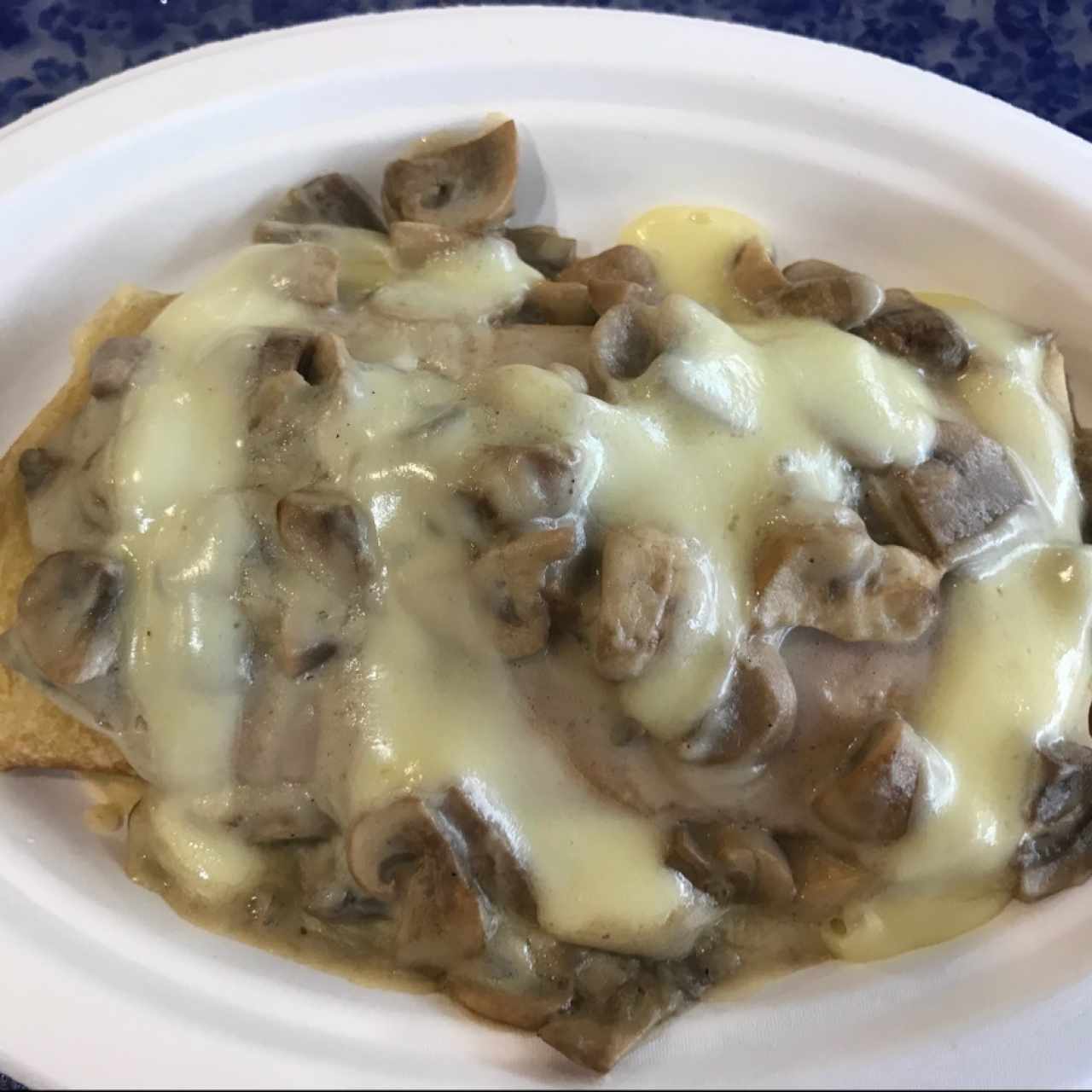 crepe de champiñones