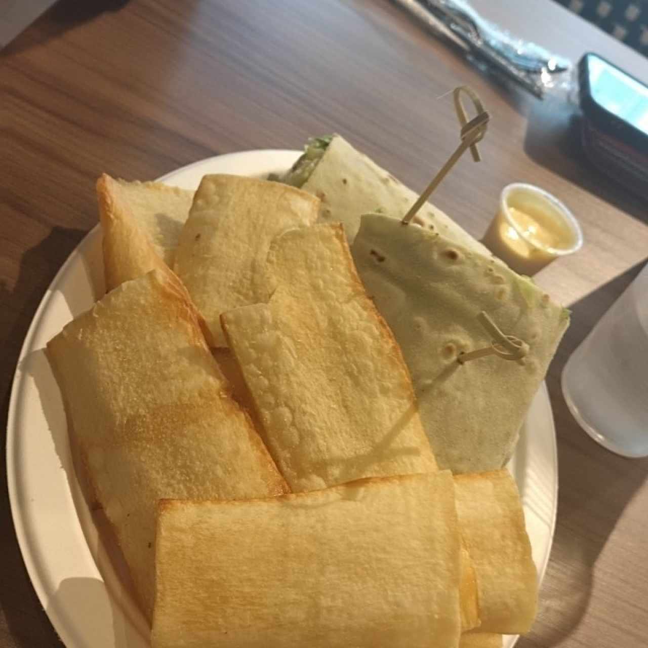 green tuna wrap