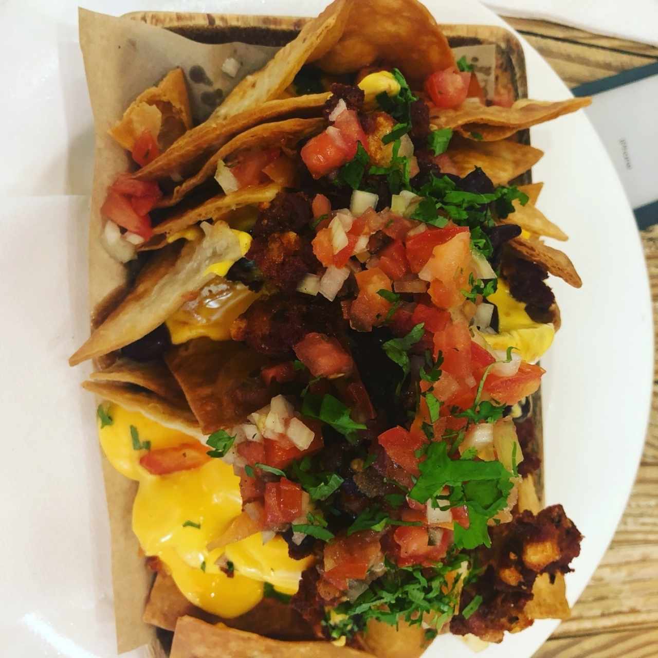 nachos de chorizo 