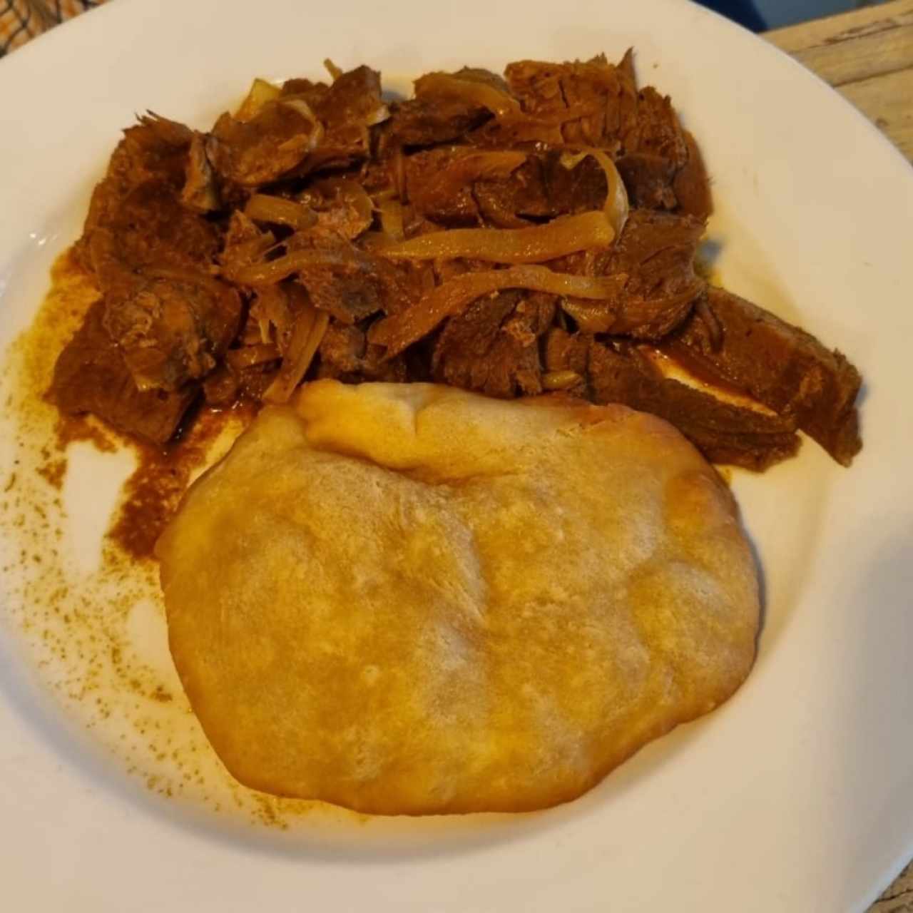 Bistec picado con Hojaldre 