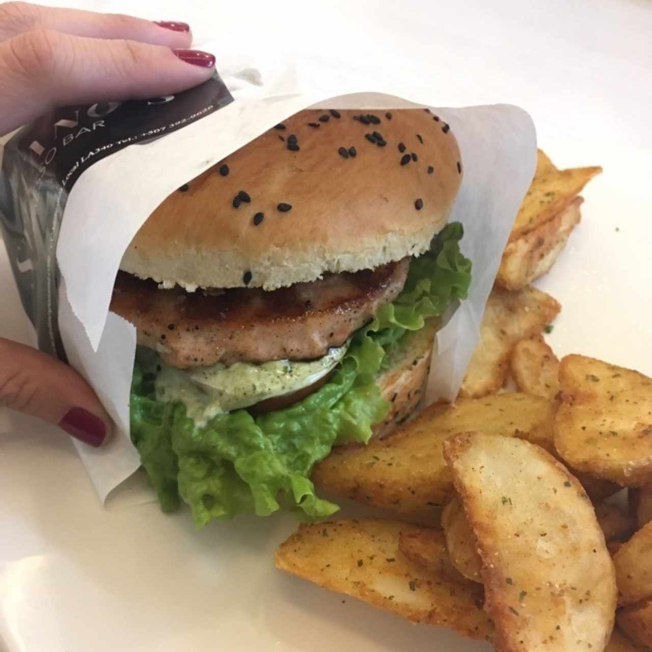 Hamburguesa de salmón Stefanos