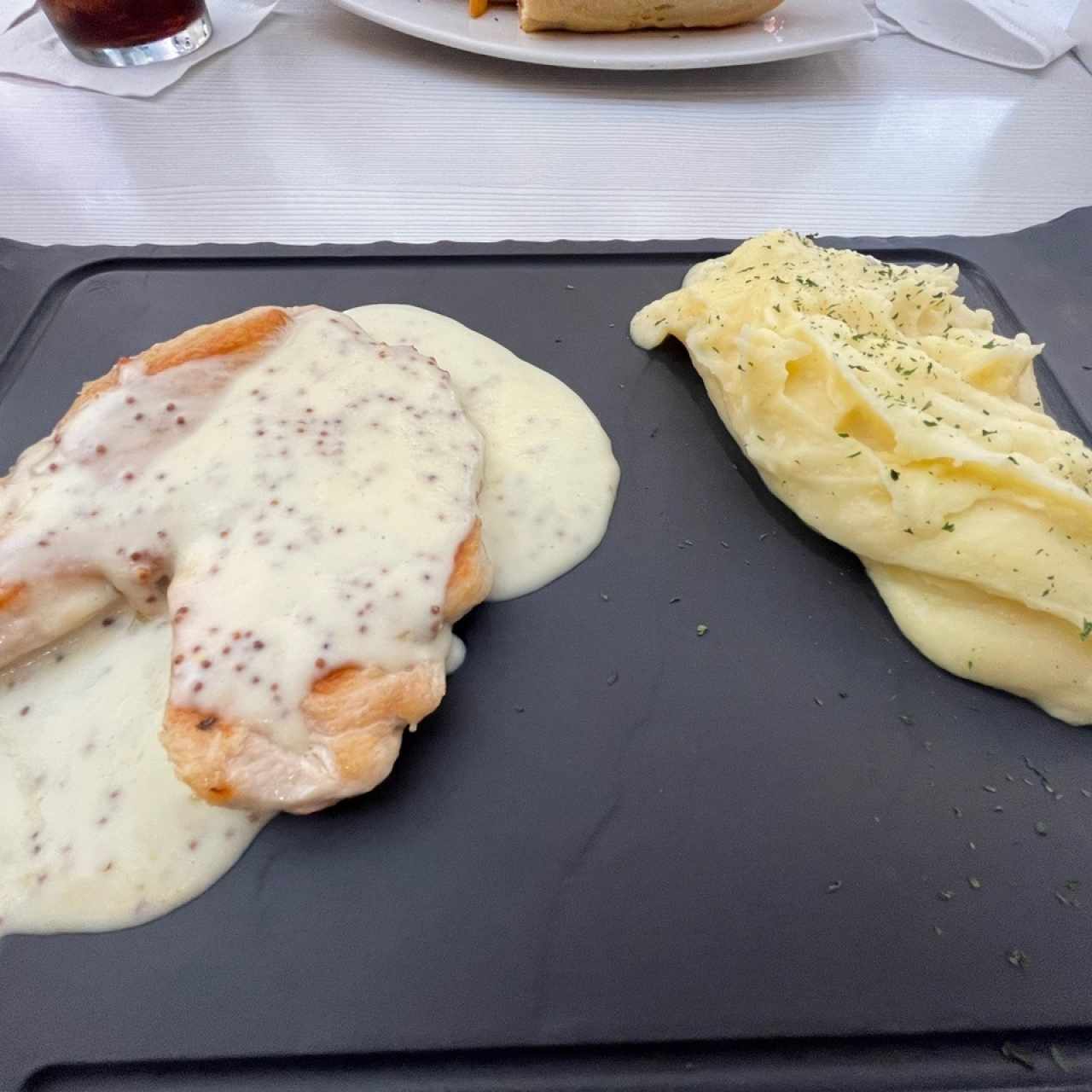 Pollo a la mostaza