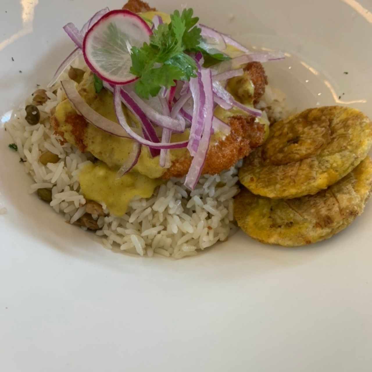 corvina en salsa de coco con quinoa