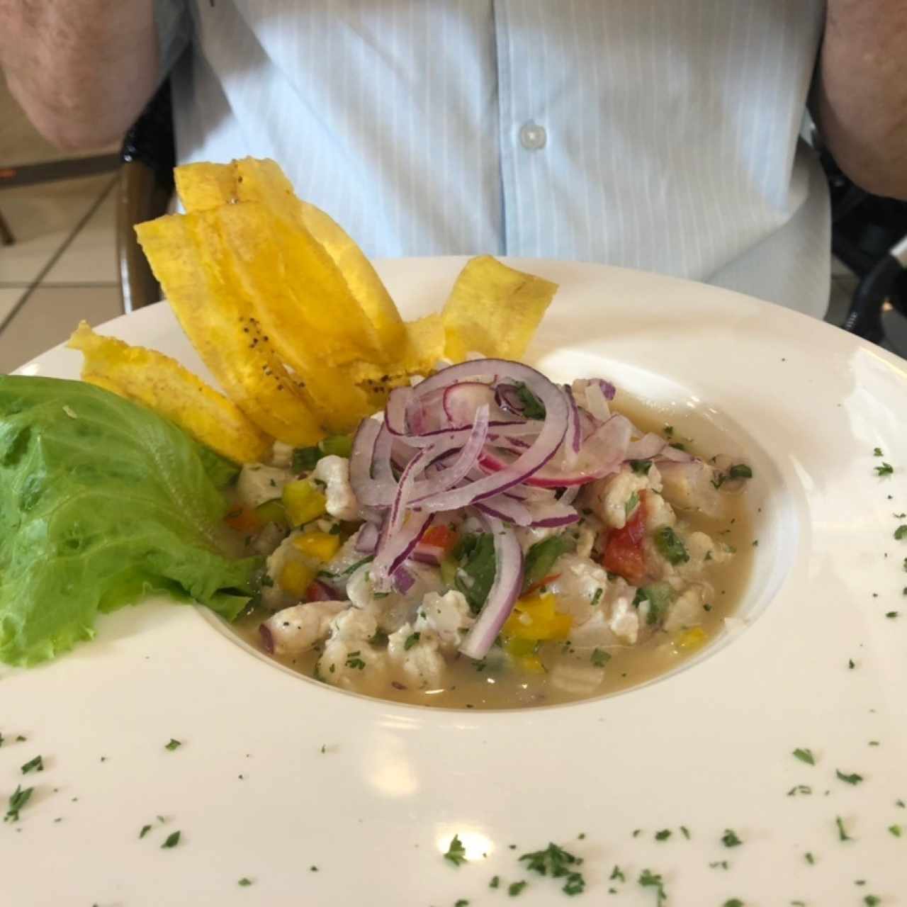 Ceviche de corvina