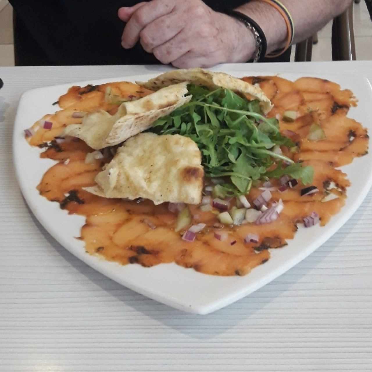 Carpacho de salmón