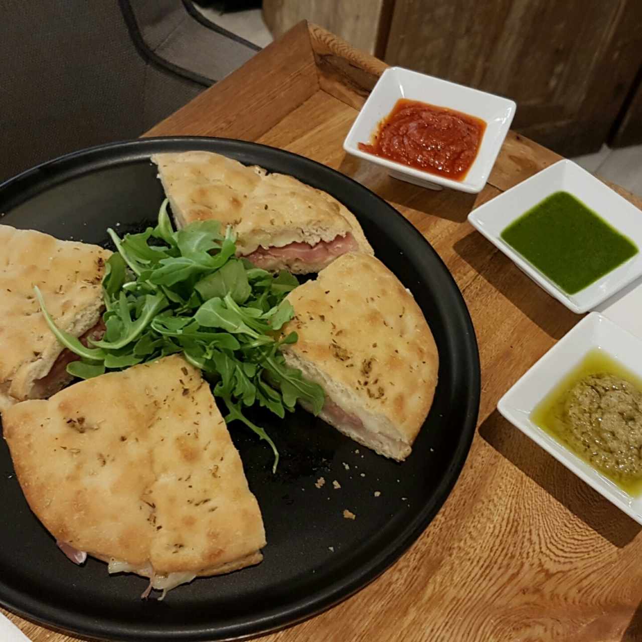 Focaccia prosciutto 