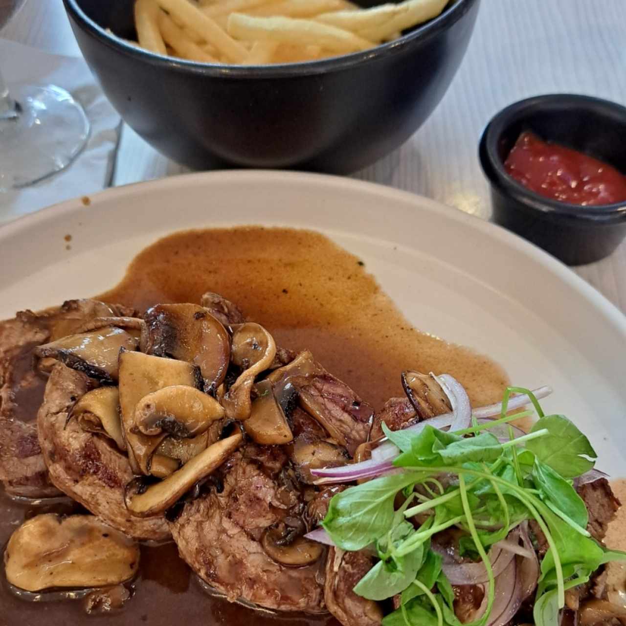 Filete de res al sartén