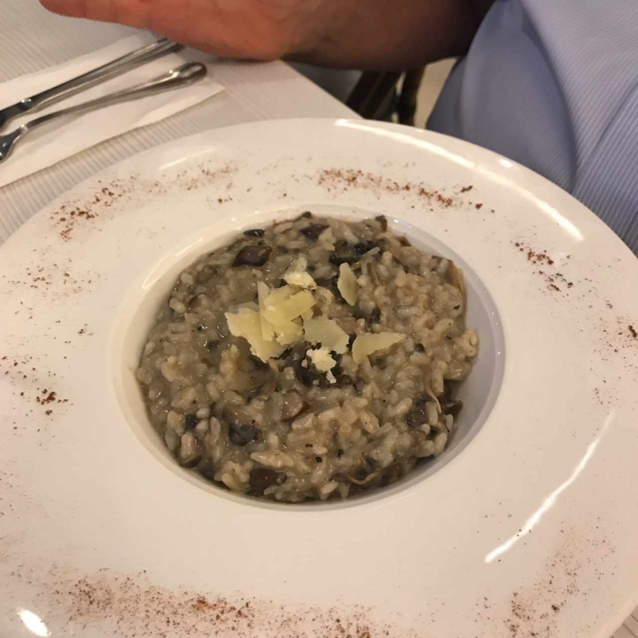 risotto de hongos