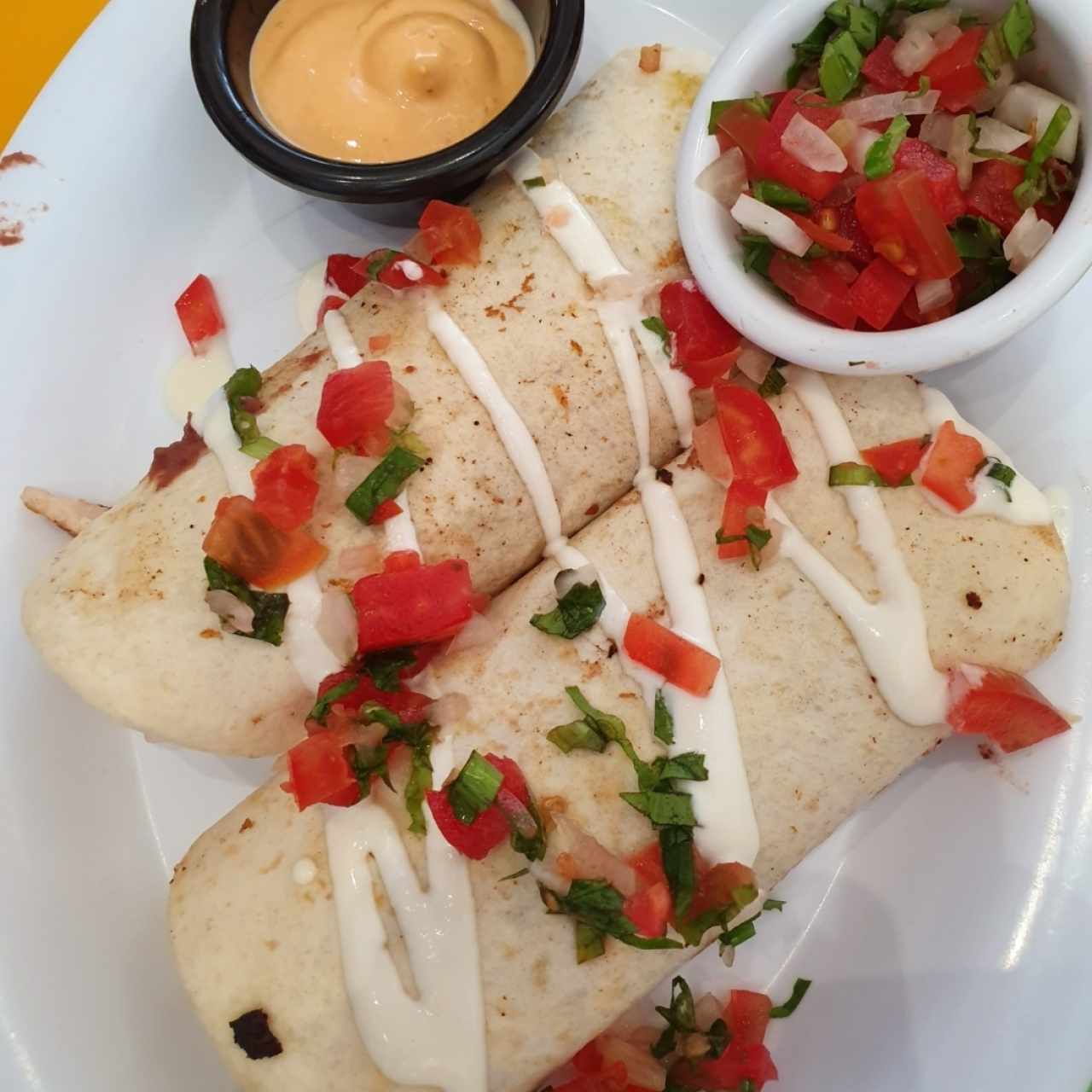 Burritos de pollo