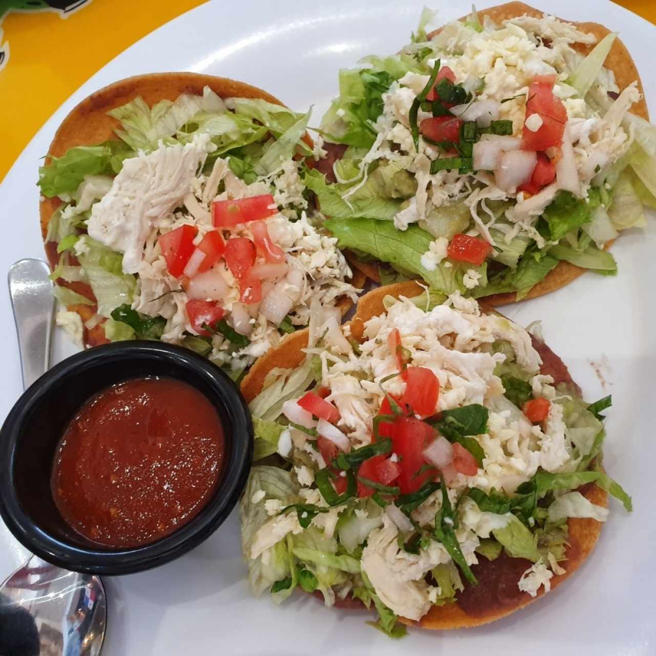 Tostadas de pollo