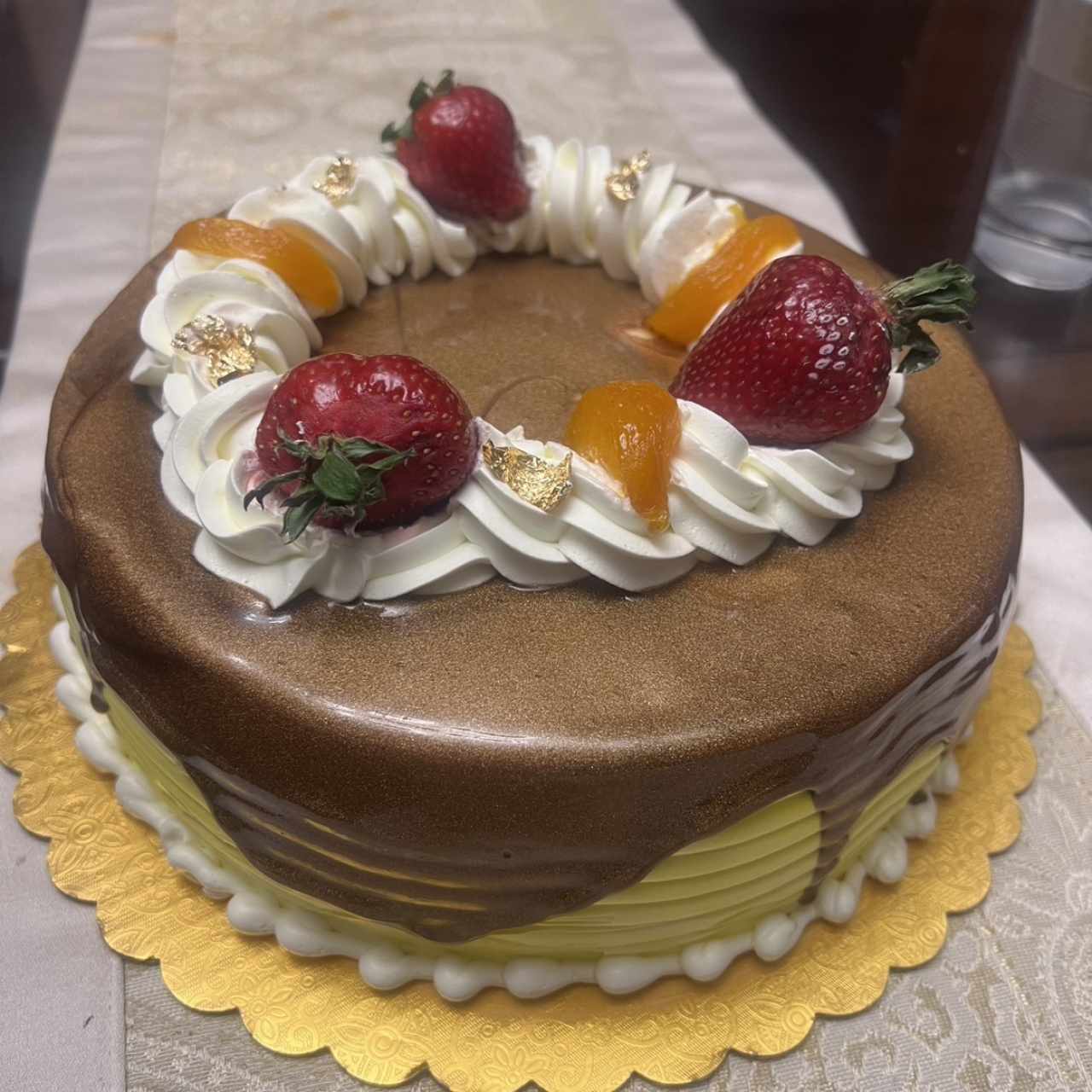 Dulce de manjar con fresas