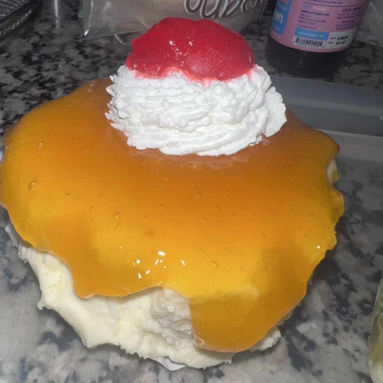 Tarta vasca de mango