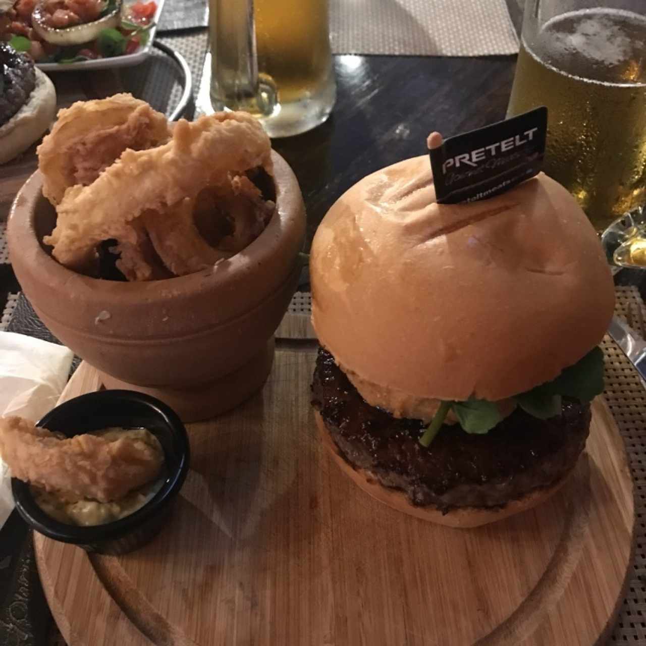 Ponchos burger black angus 10oz