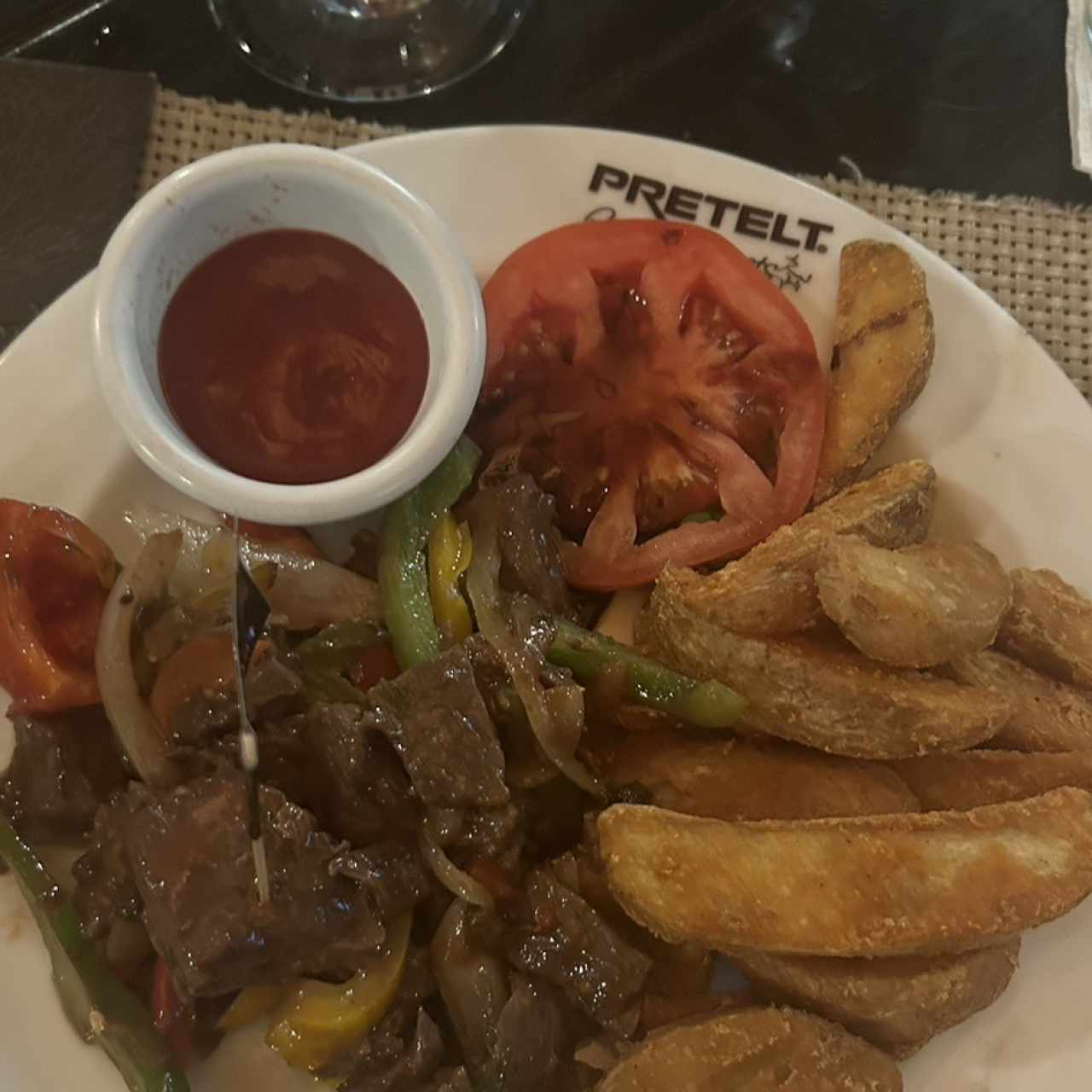 Menú ejecutivo - Fajitas de entraña 