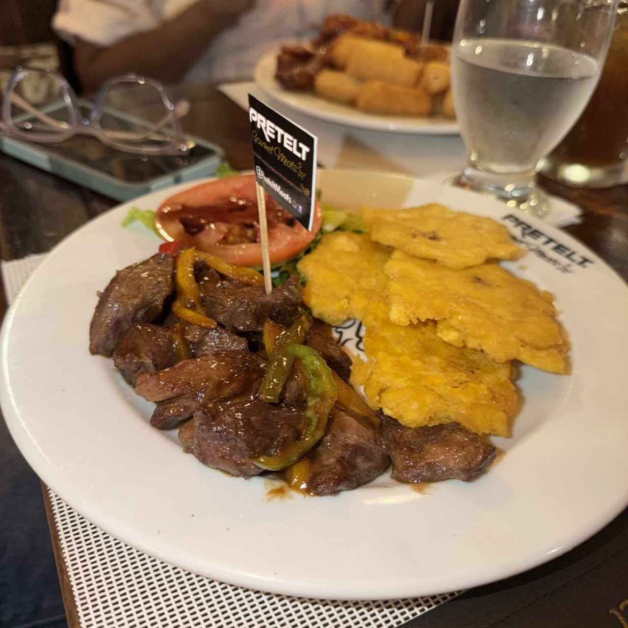 Fajitas de entraña menú ejecutivo