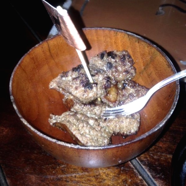 Picada de chorizo de venado