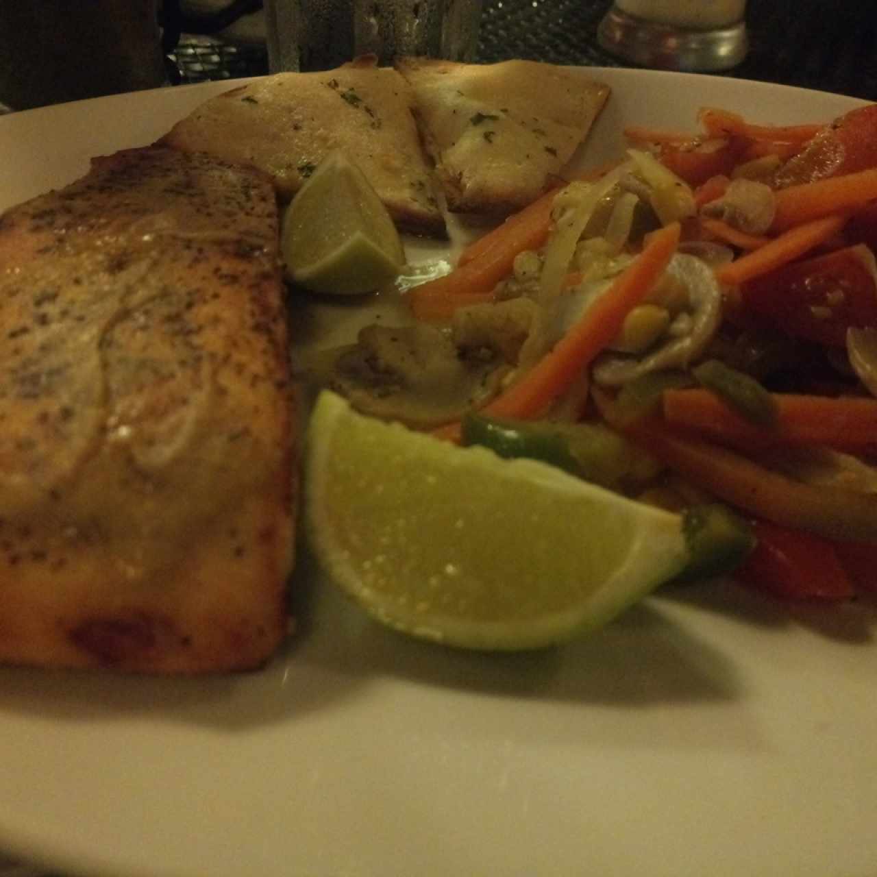 Salmón a la plancha
