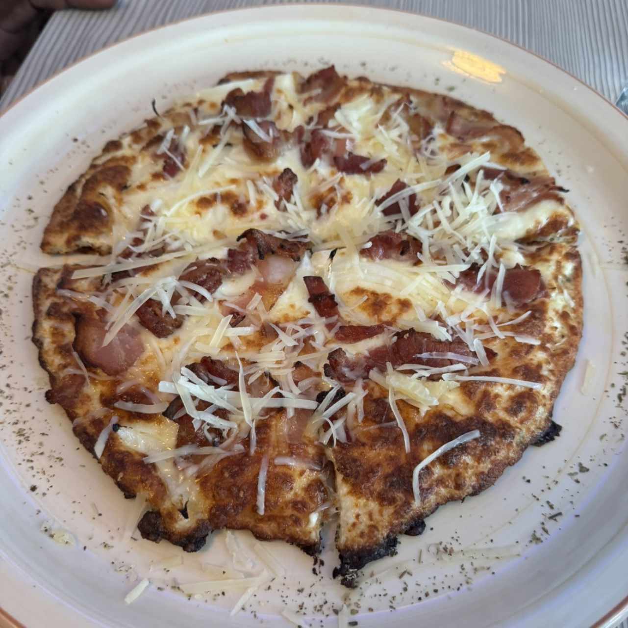Pizza carbonara 